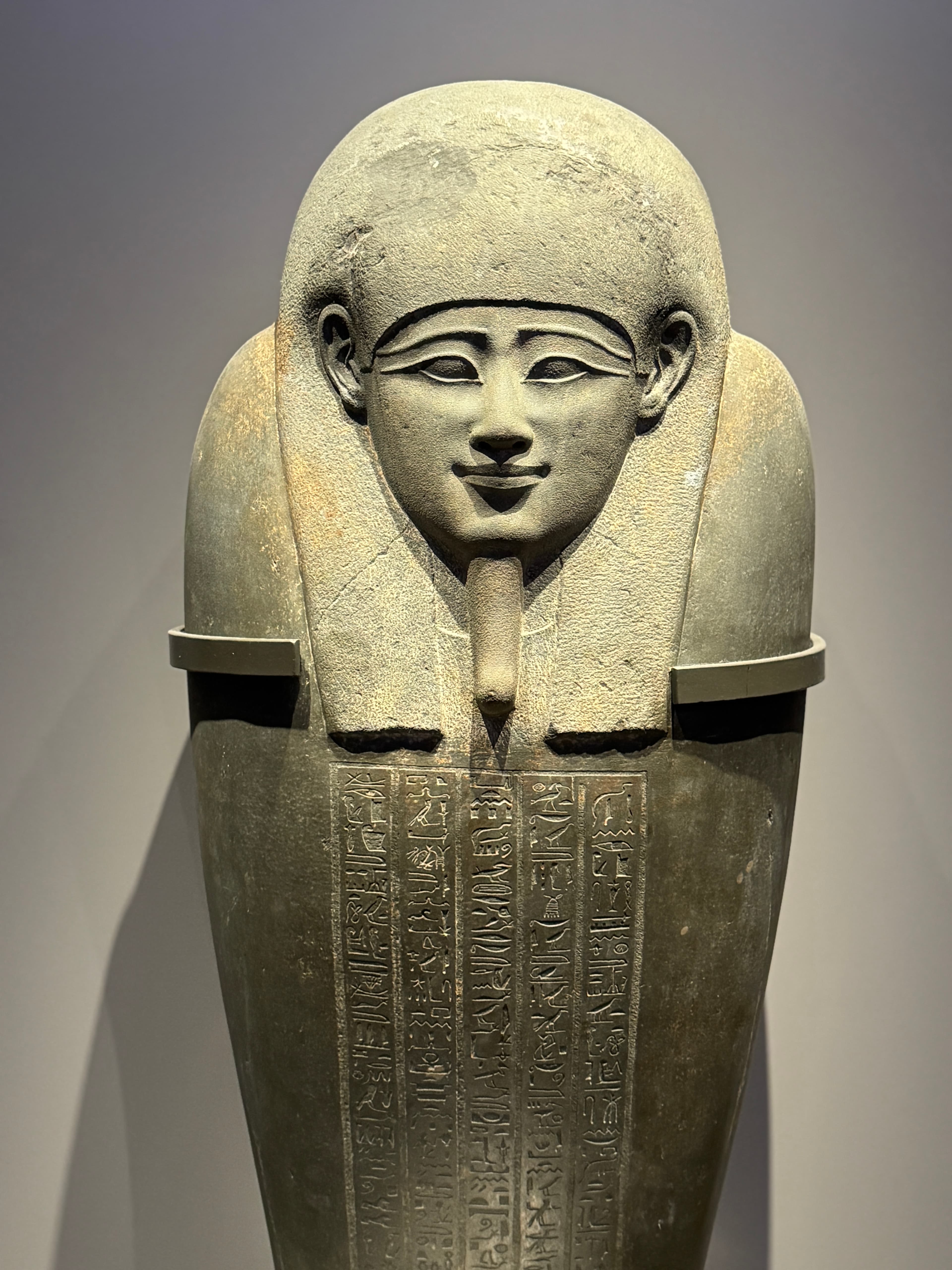 Ancient Egyptian stone sarcophagus