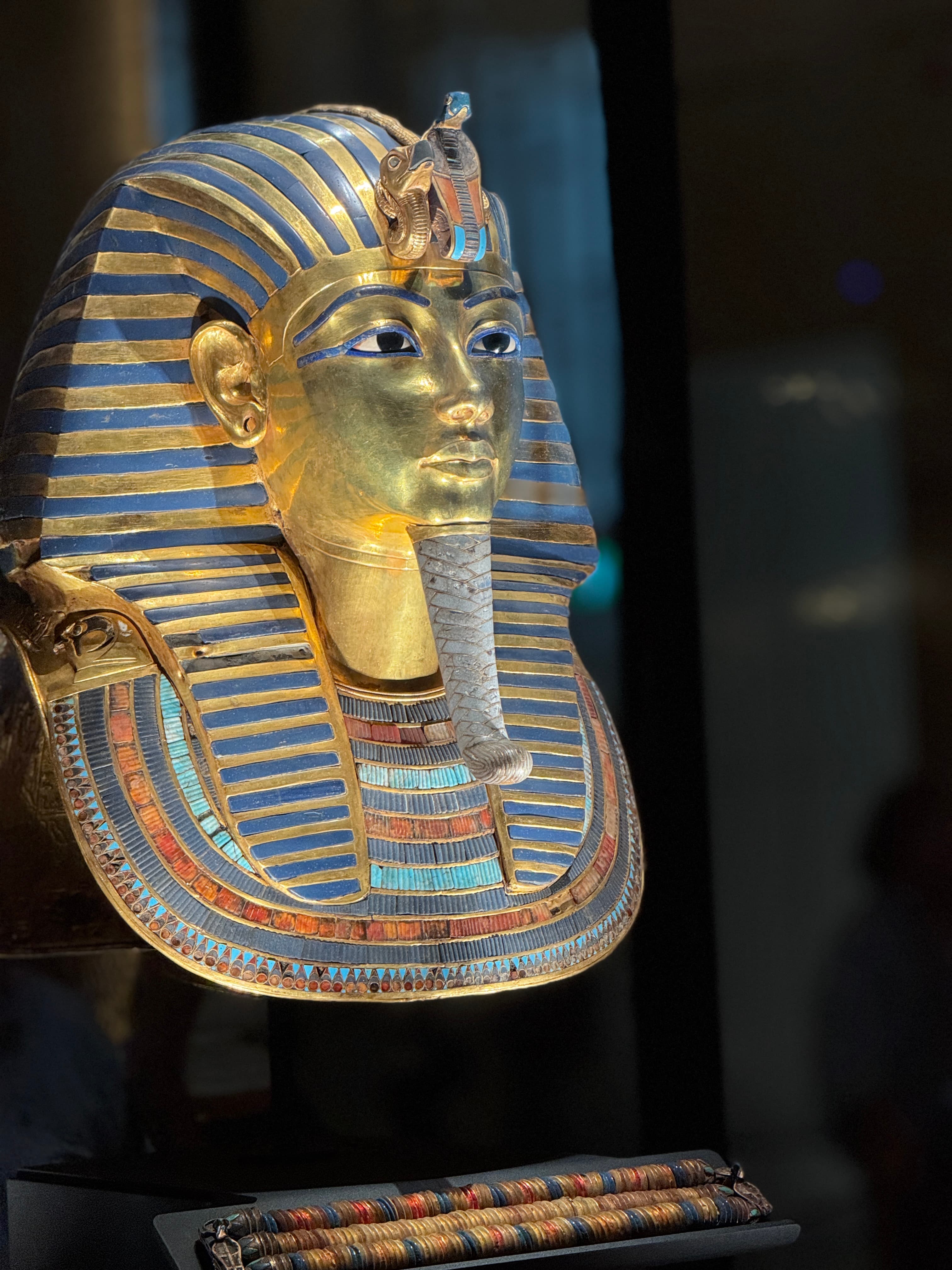 Tutankhamun's gold funerary mask
