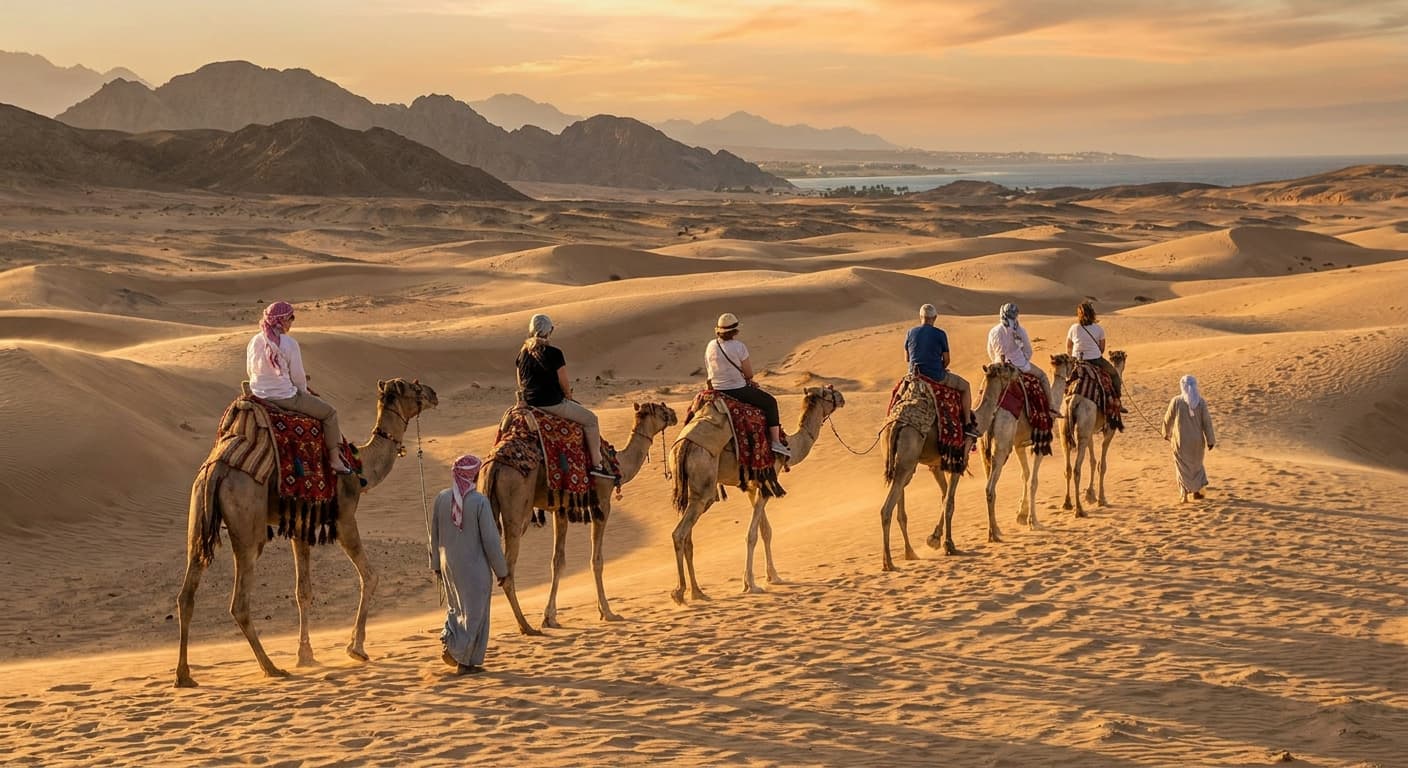 Best camel riding desert tours in Hurghada