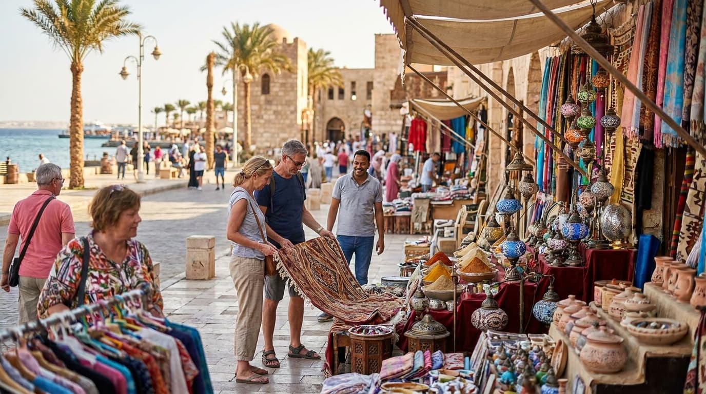 City and market tour for souvenir shoppers
