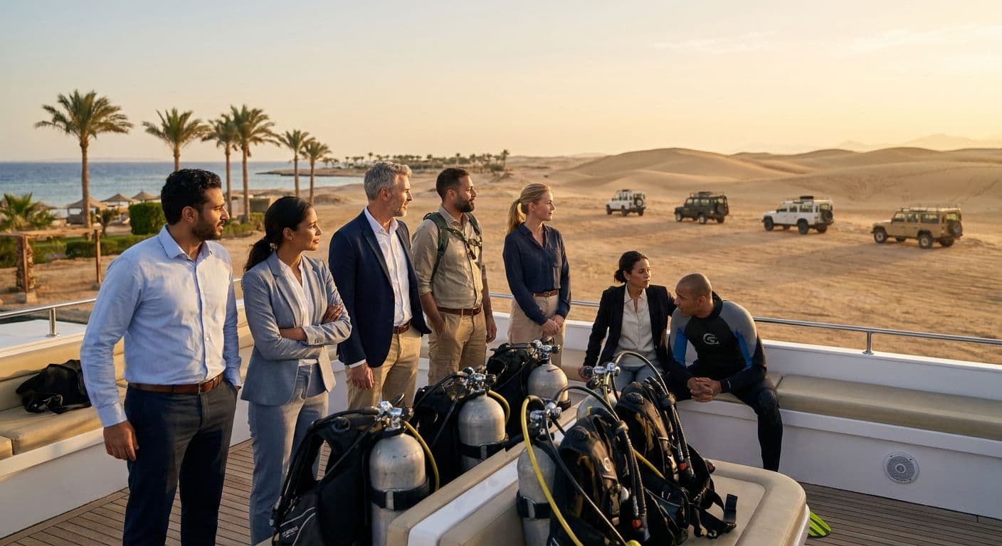 Corporate Retreat Diving + Desert Safari Package Hurghada 2026