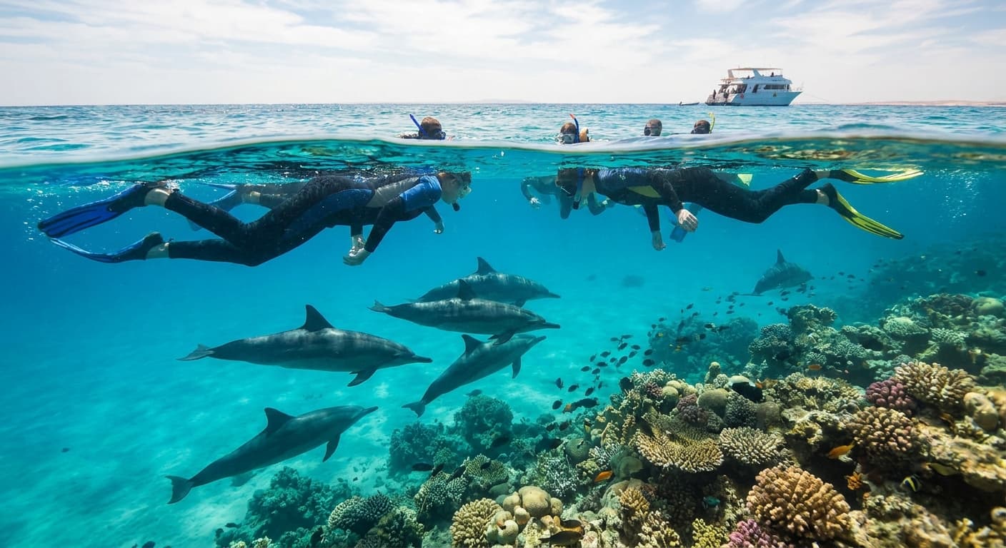 Dolphin house snorkeling trip for wildlife lovers