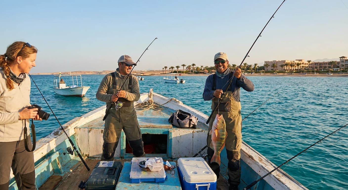 Fishing trips for anglers in Hurghada