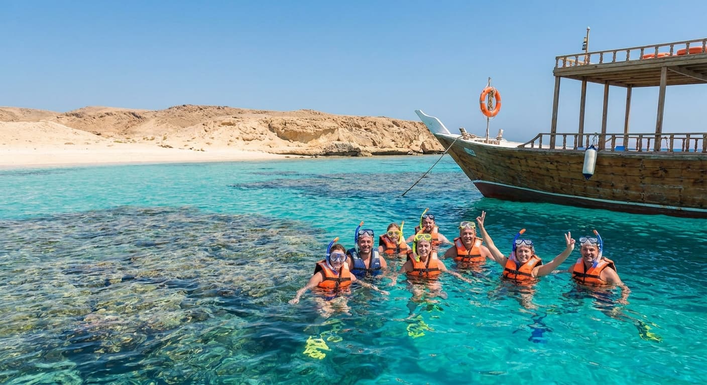 Giftun Island snorkeling trip for beginners