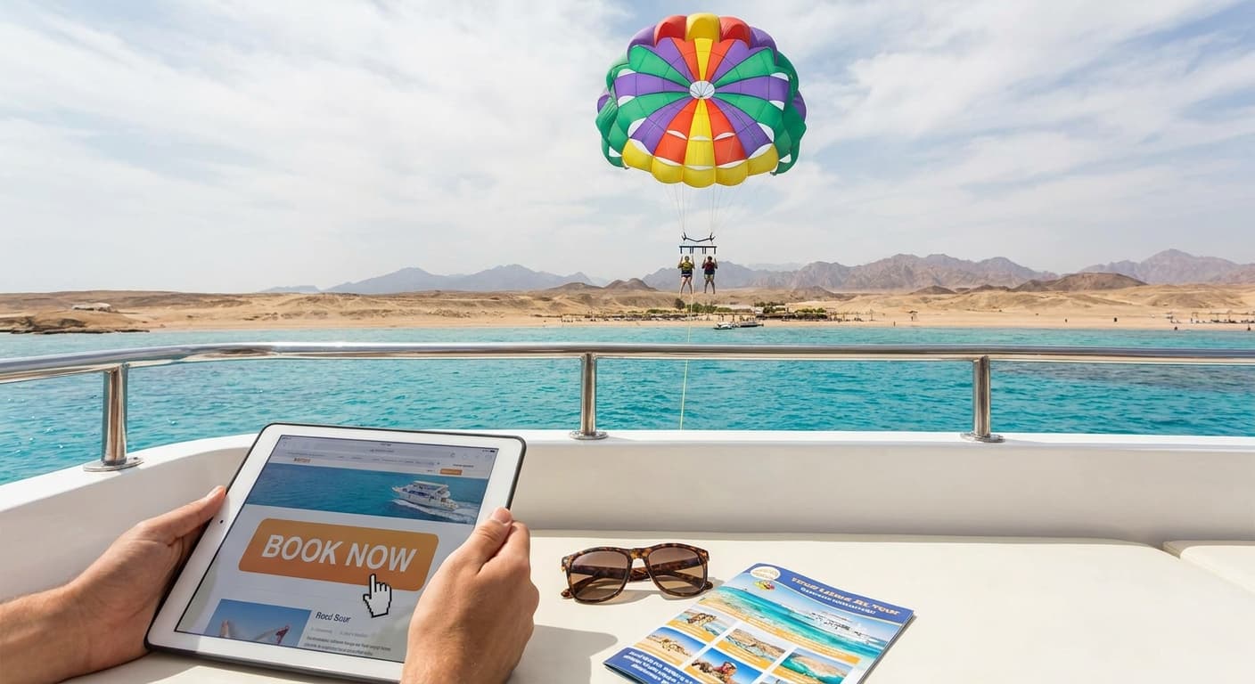 How to book a parasailing trip in Hurghada