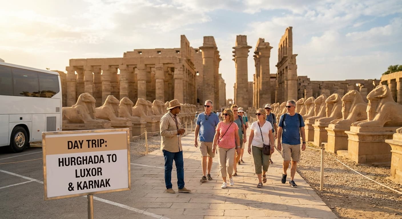 How to visit Karnak and Luxor Temple from Hurghada