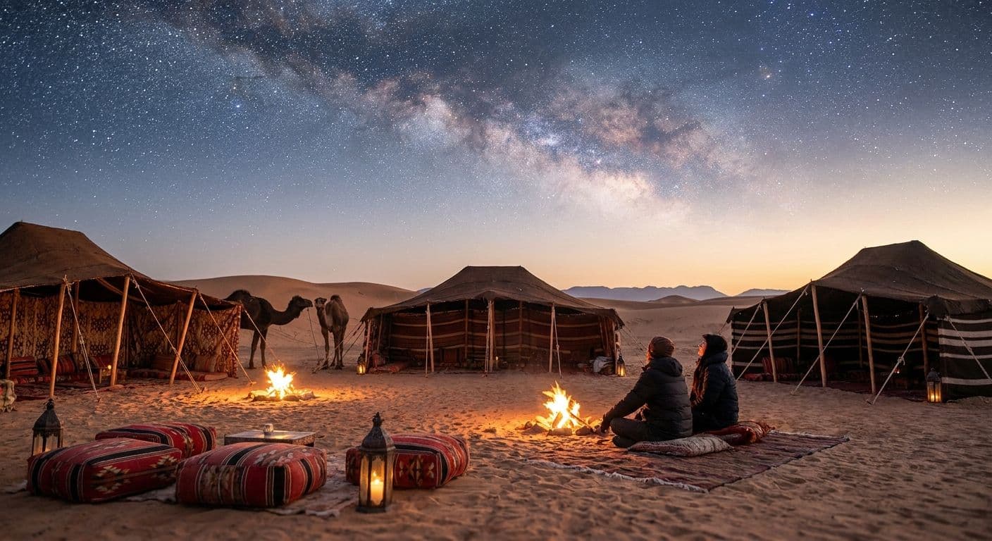 Overnight Bedouin desert camp stay for stargazers
