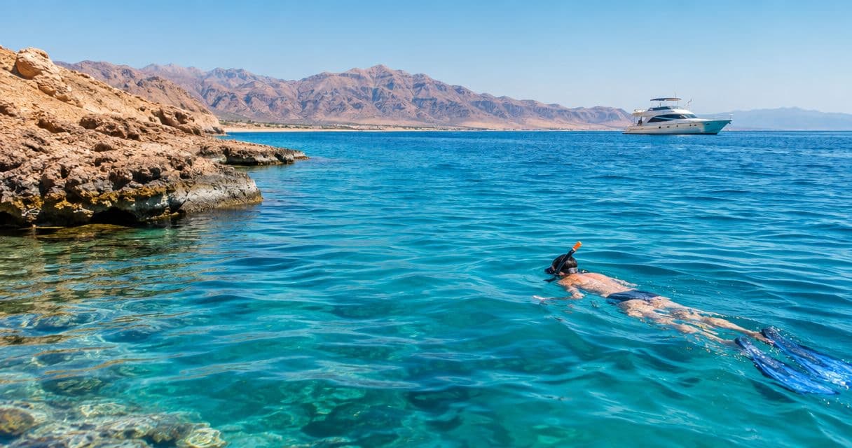 Red Sea water temperature by month 2026