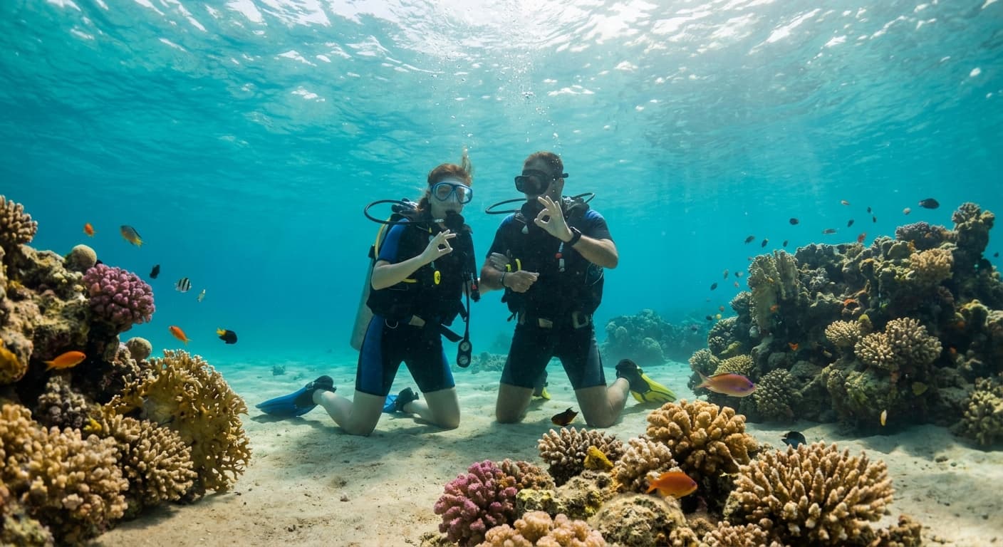 Scuba diving courses for complete beginners in Hurghada