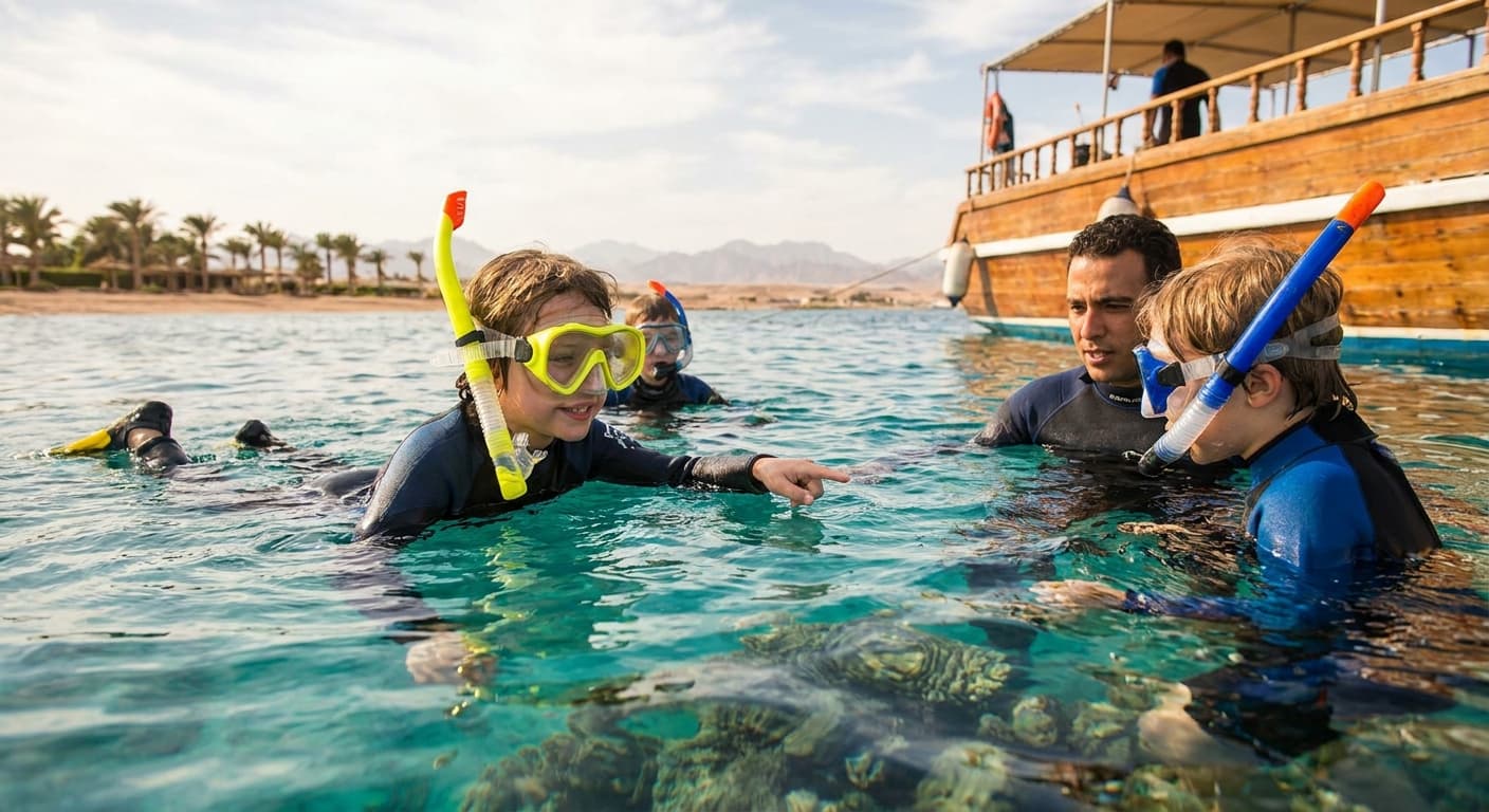 Snorkeling trips for kids in Hurghada